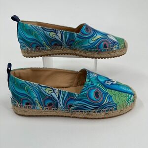 Anuschka 4204 Espadrille Shoes WOMENS Multicolor Round Toe Slip On SIZE 7